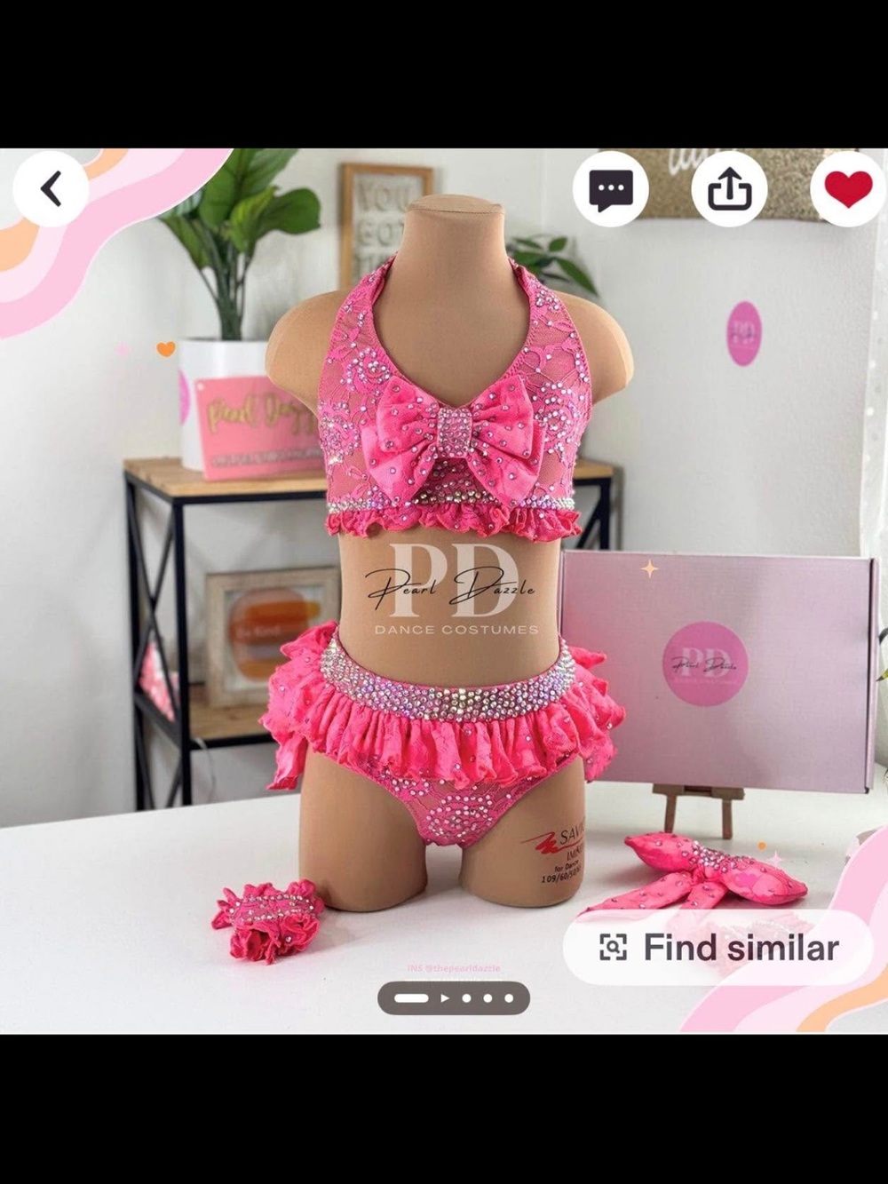 Pearl Dazzle custom dance costume